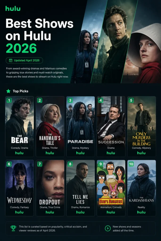 Best Shows on Hulu 2026 (Updated April 2026)