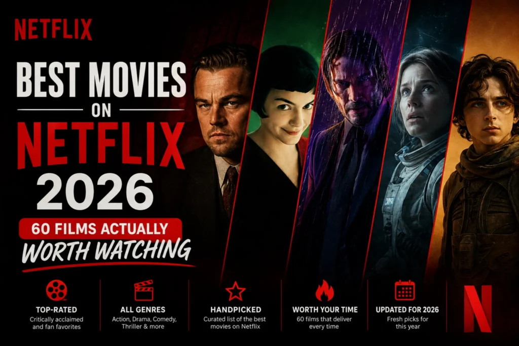 Best Movies on Netflix 2026 (60 Films Actually Worth Watching)