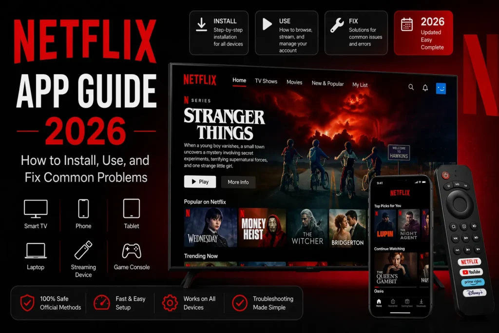 Netflix App Guide 2026: How to Install, Use, and Fix Common Problems